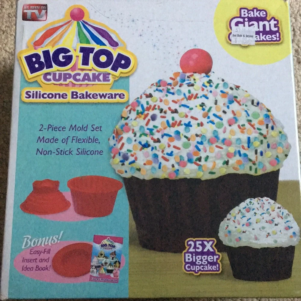 Big top cupcake silicone bakeware